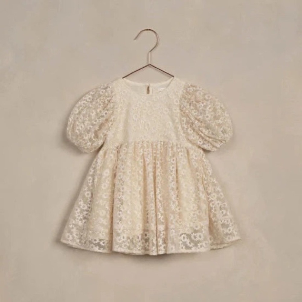 Rylee + Cru Cream Lace Kids Formal Dress